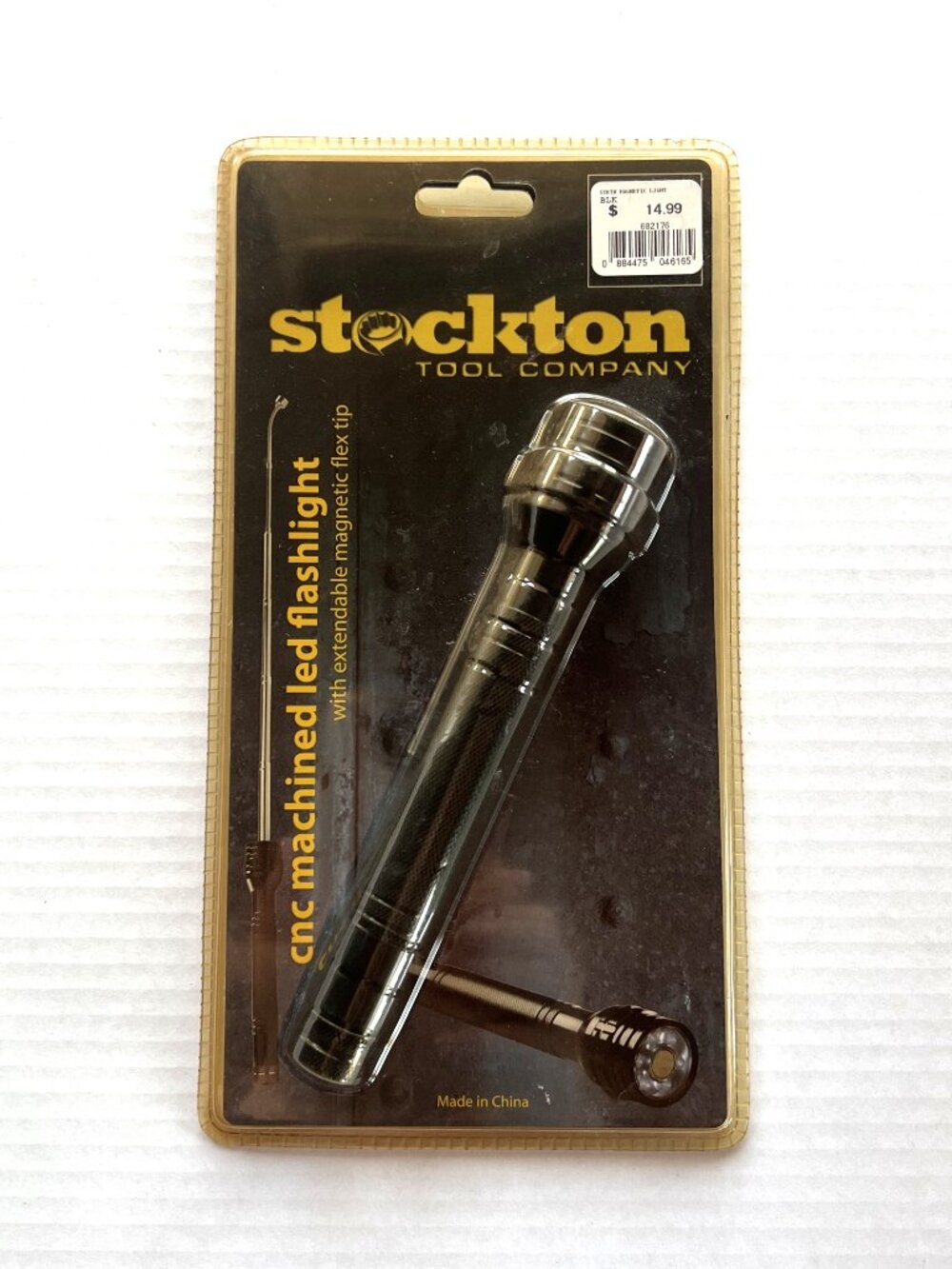 New, Sealed in Package Machined Metal LED Flashlight